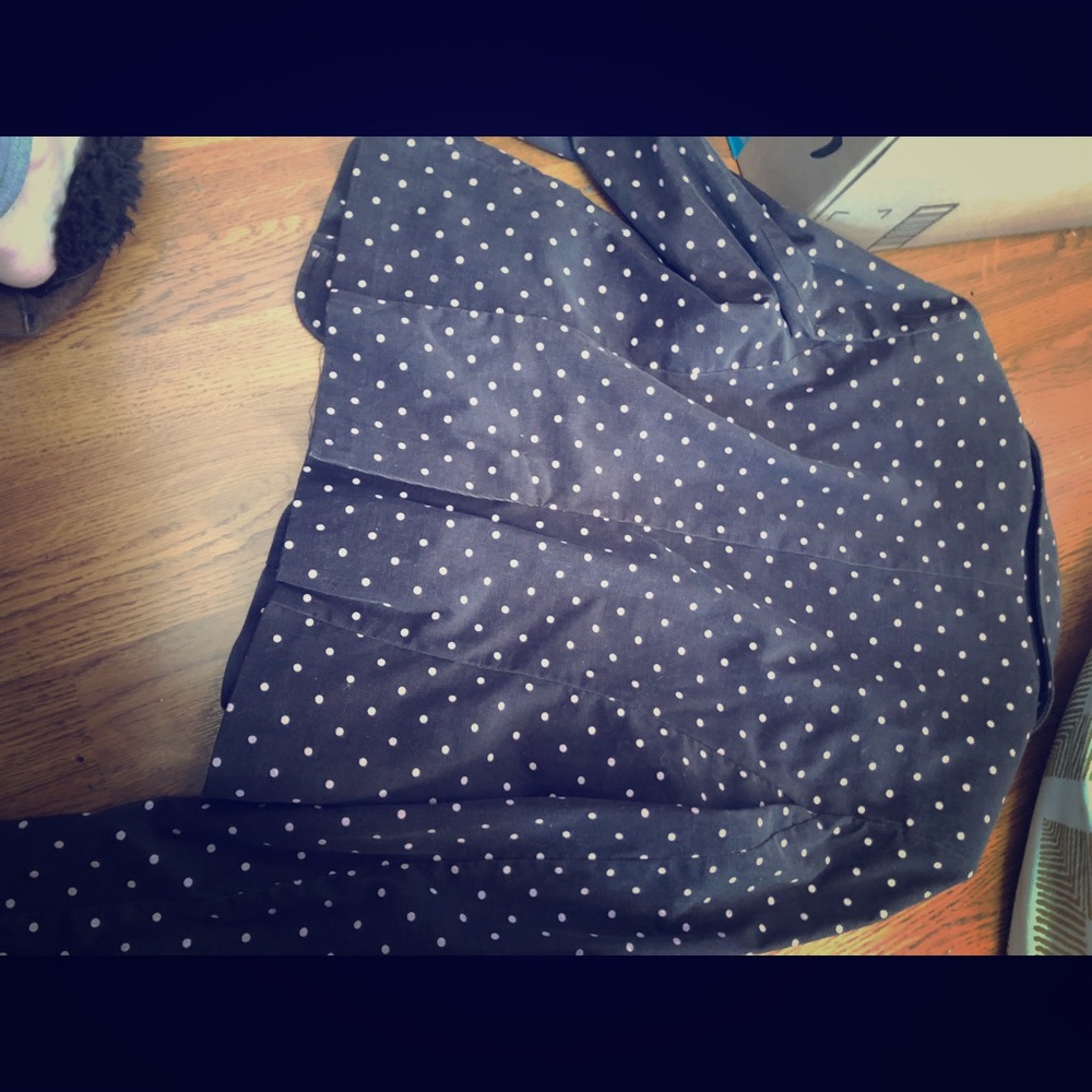 Brown velvet polka dot blazer